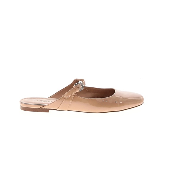 J Crew Mary Jane Mules Crystal Buckle Embellished - Picture 1 of 10